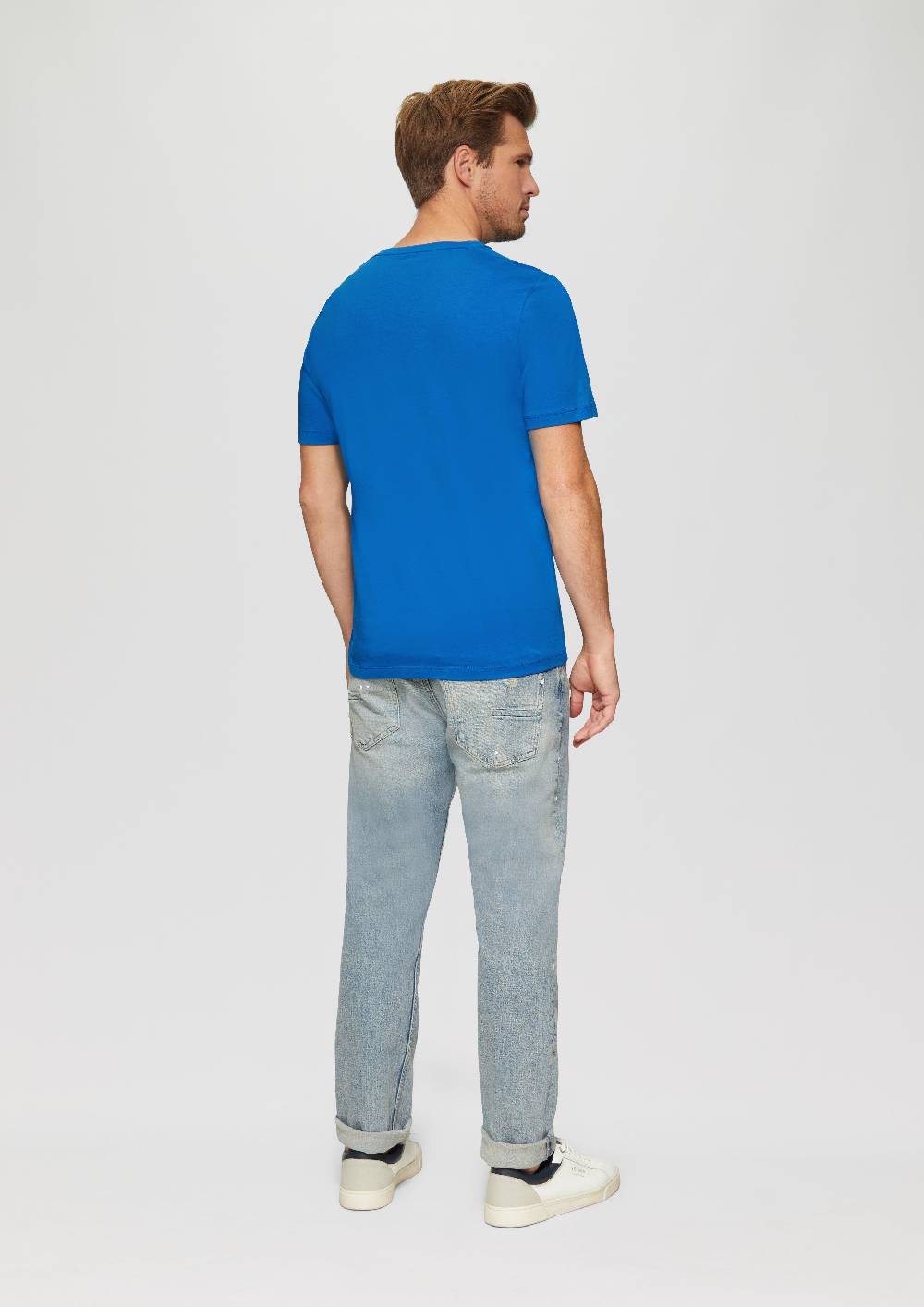 S.Oliver T-Shirt Aus Reiner Baumwolle Mit Logo-Print