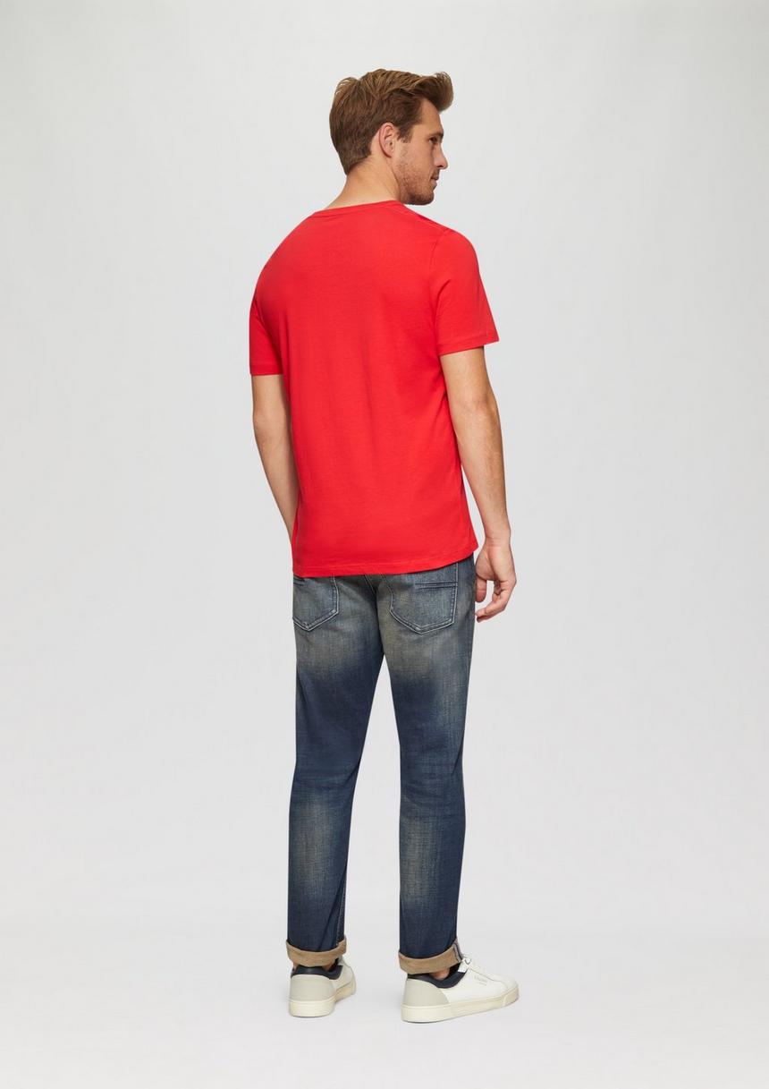 S.Oliver T-Shirt Aus Reiner Baumwolle Mit Logo-Print