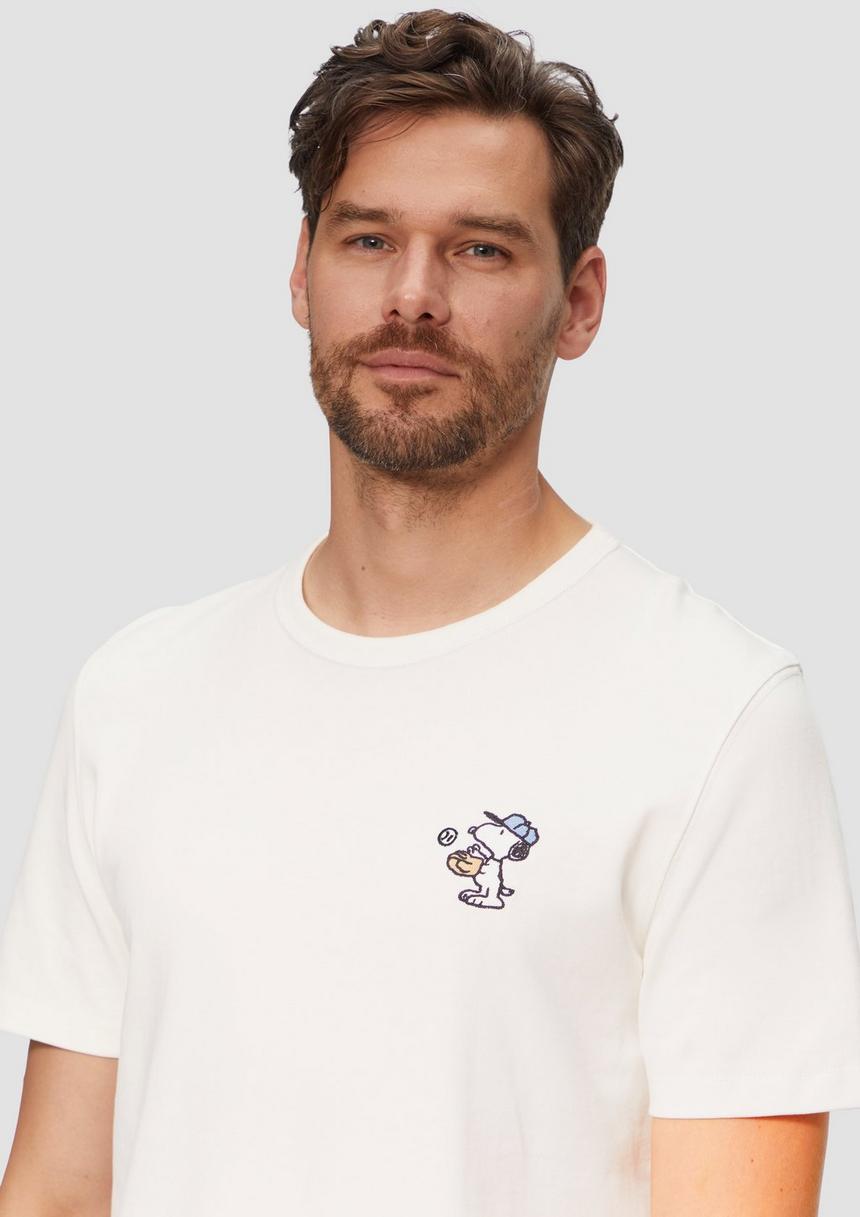 S.Oliver T-Shirt Aus Schwerer Jersey-Ware Mit Peanuts®-Motiv