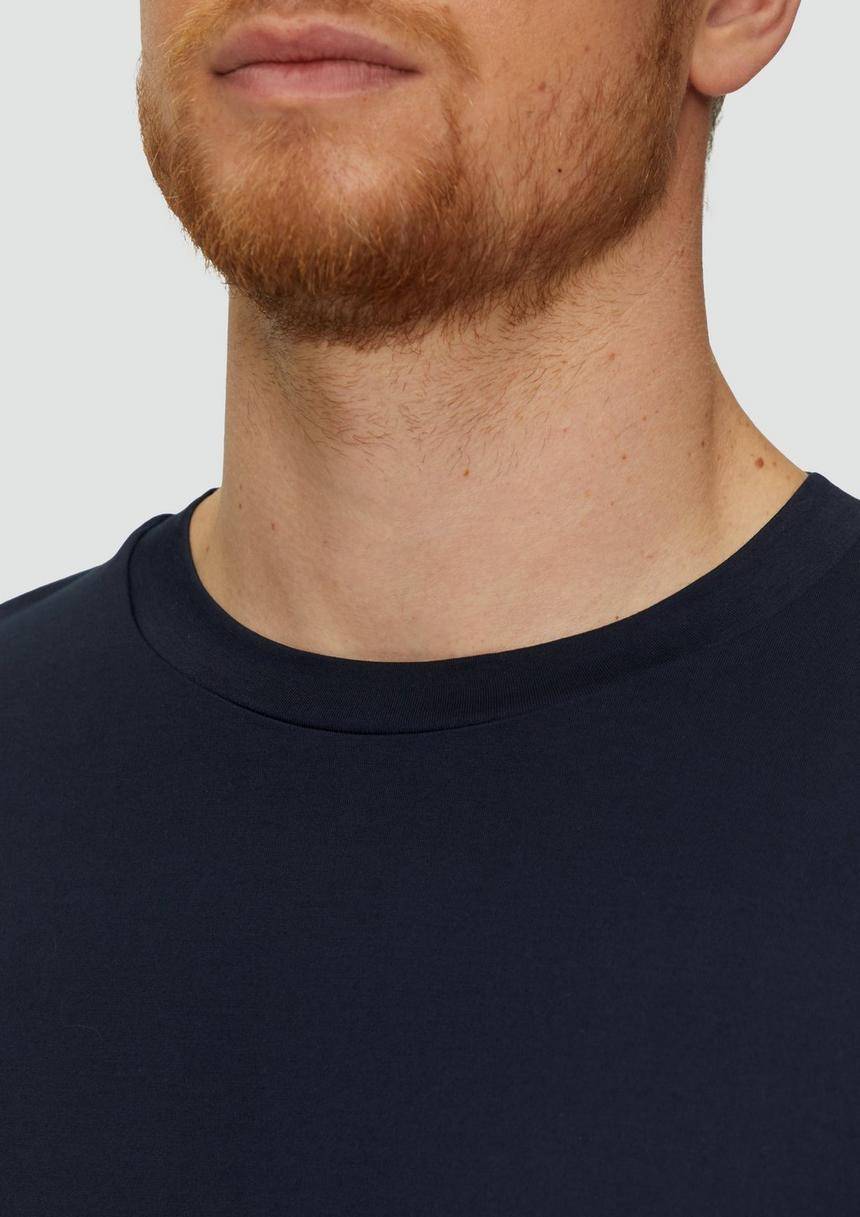 S.Oliver T-Shirt Im Slim Fit Aus Mercerisierter Baumwolle