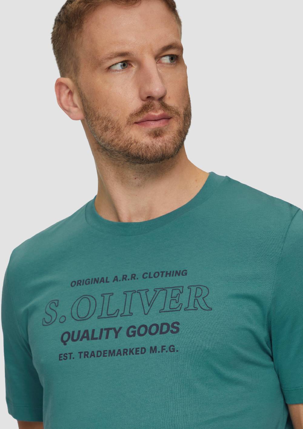 S.Oliver T-Shirt Mit Logo-Motiven Aus Reiner Baumwolle