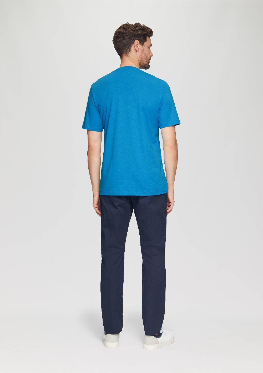 S.Oliver T-Shirt Mit Logo-Motiven Aus Reiner Baumwolle