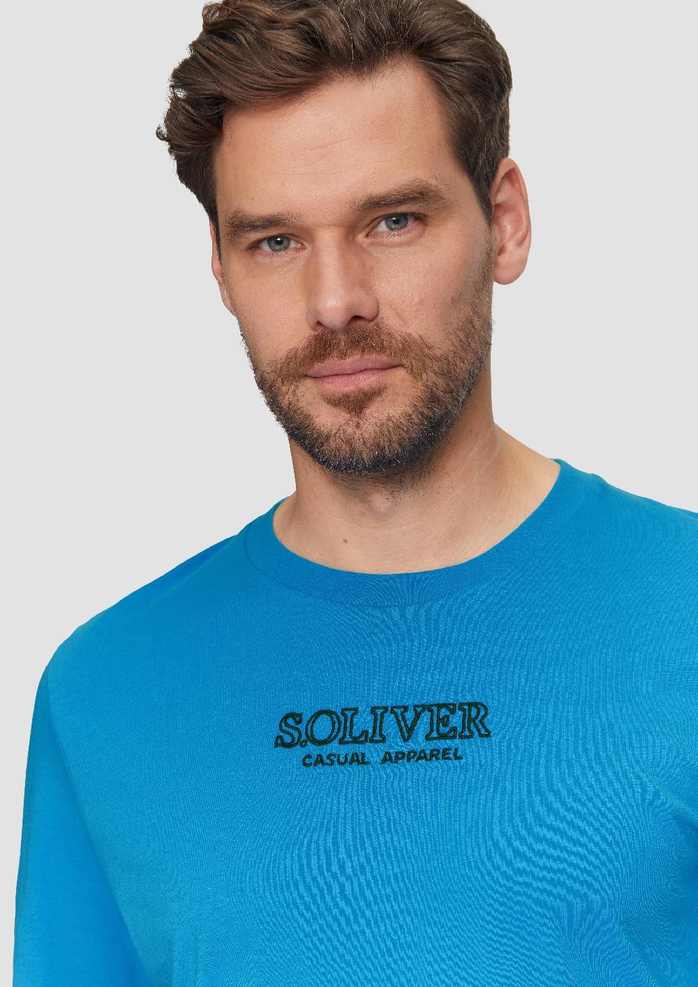 S.Oliver T-Shirt Mit Logo-Motiven Aus Reiner Baumwolle