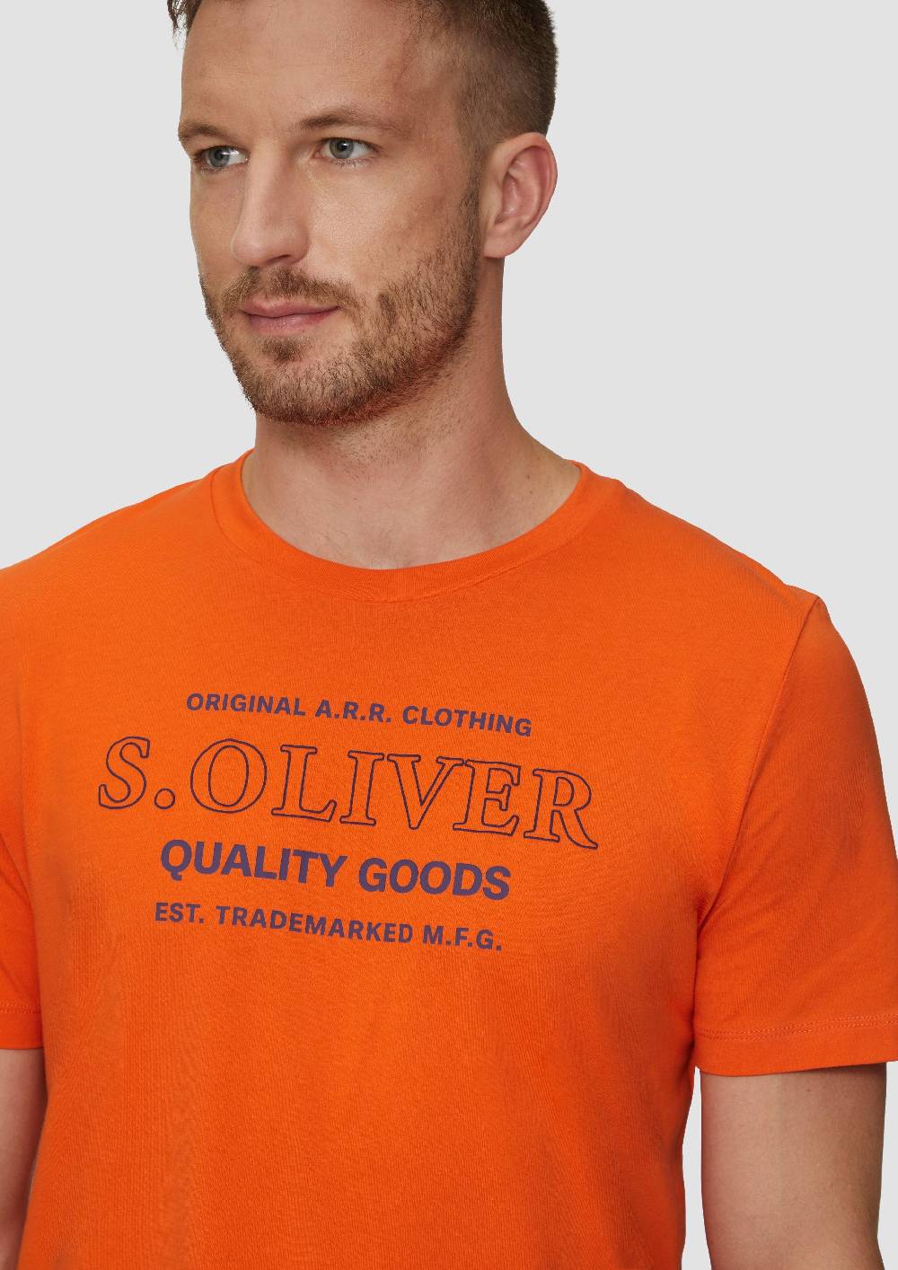 S.Oliver T-Shirt Mit Logo-Motiven Aus Reiner Baumwolle
