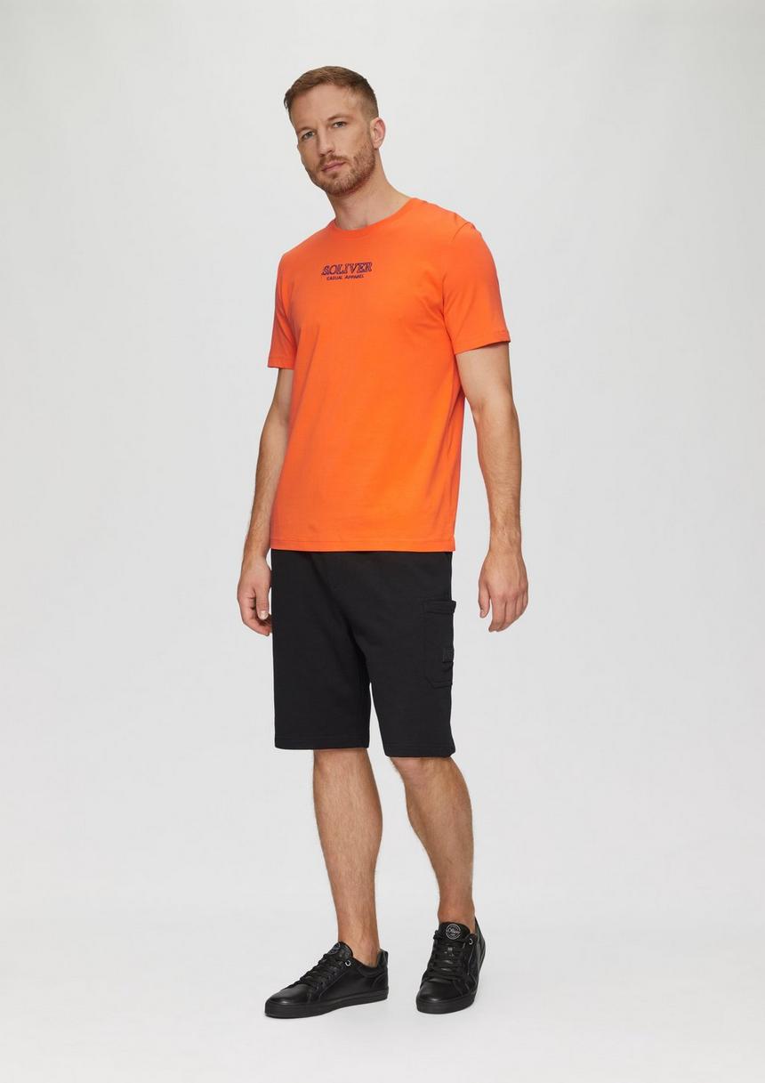 S.Oliver T-Shirt Mit Logo-Motiven Aus Reiner Baumwolle