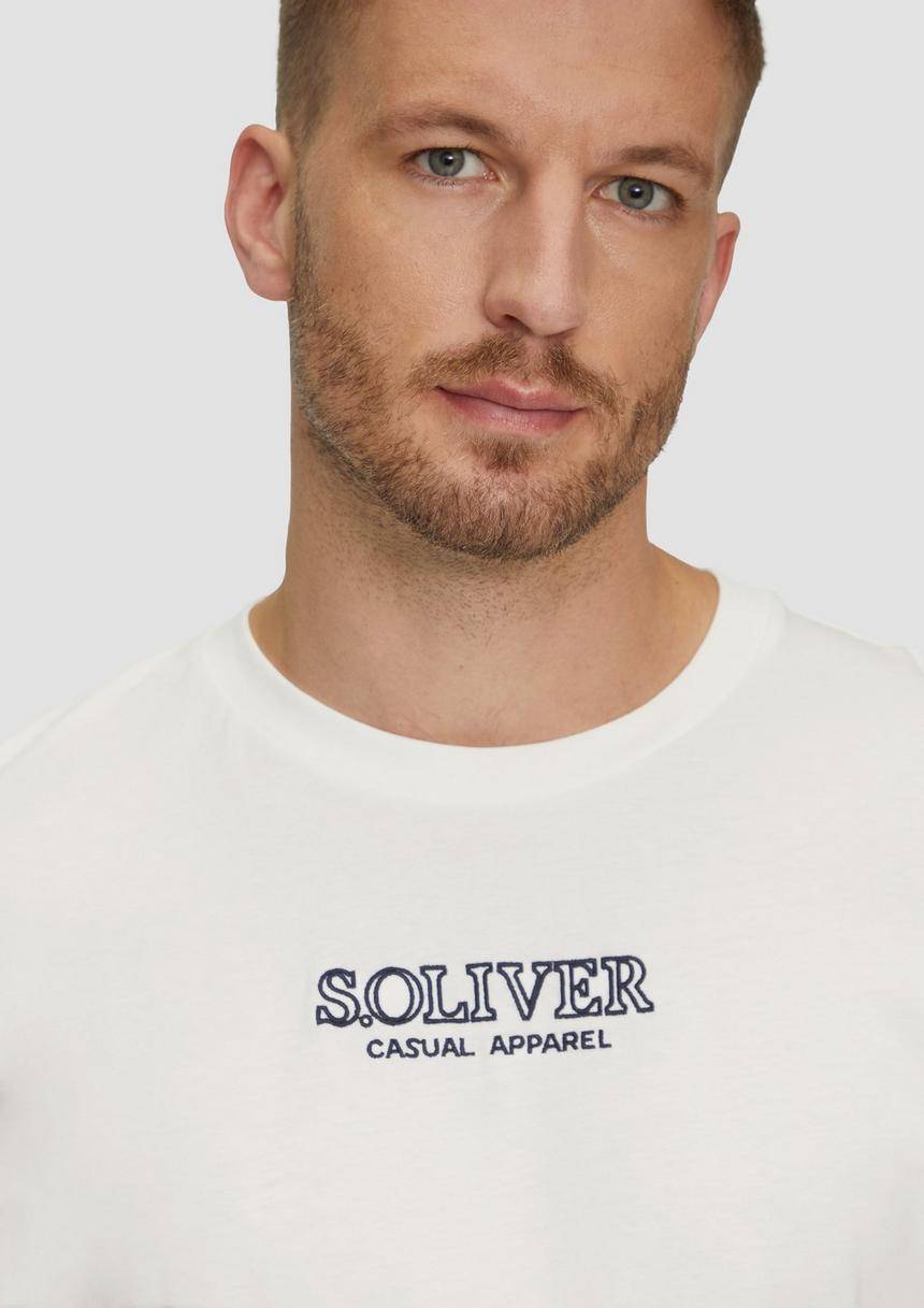 S.Oliver T-Shirt Mit Logo-Motiven Aus Reiner Baumwolle