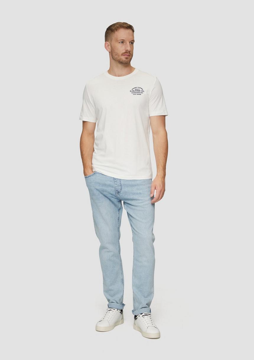 S.Oliver T-Shirt Mit Logo-Motiven Aus Reiner Baumwolle