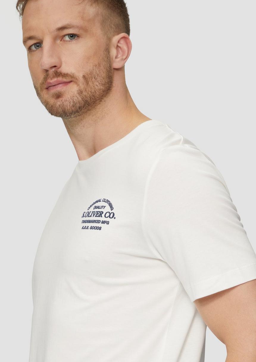S.Oliver T-Shirt Mit Logo-Motiven Aus Reiner Baumwolle