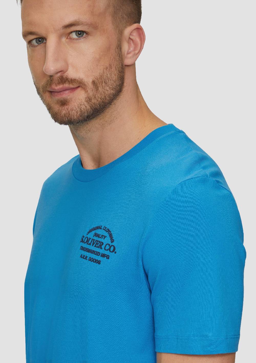S.Oliver T-Shirt Mit Logo-Motiven Aus Reiner Baumwolle