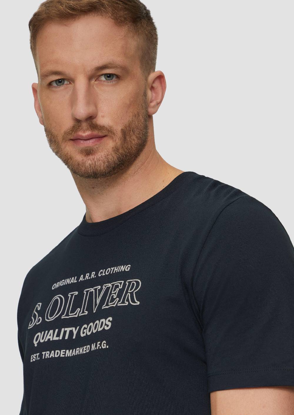 S.Oliver T-Shirt Mit Logo-Motiven Aus Reiner Baumwolle
