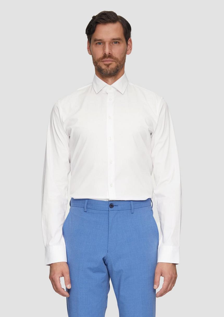 S.Oliver Tailored Fit: Businesshemd aus Baumwollstretch