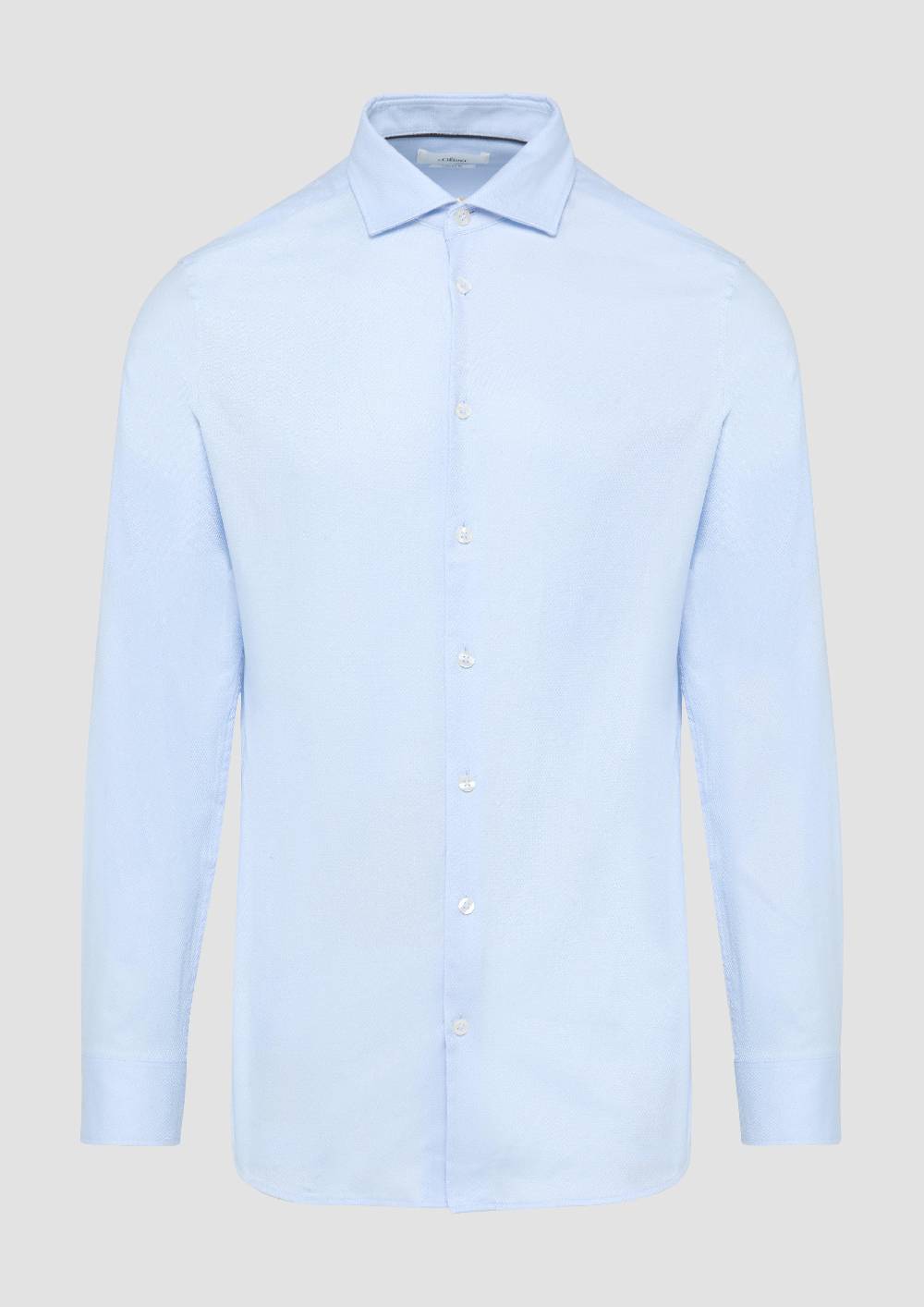 S.Oliver Tailored Fit: Fein Strukturiertes Hemd Aus Comfort Stretch