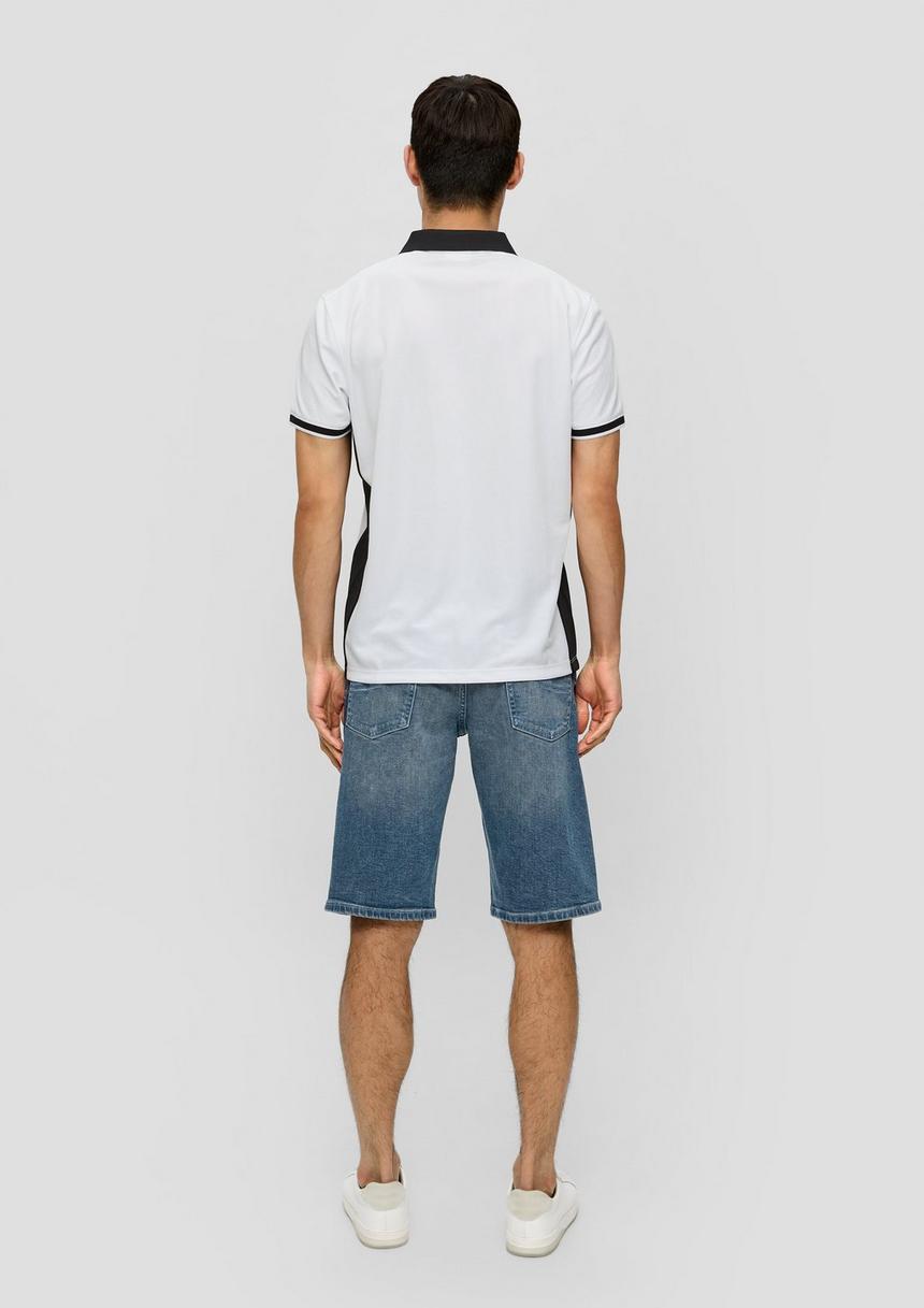 S.Oliver Unisex Poloshirt Mit EM-Print Und Offenem Kragen