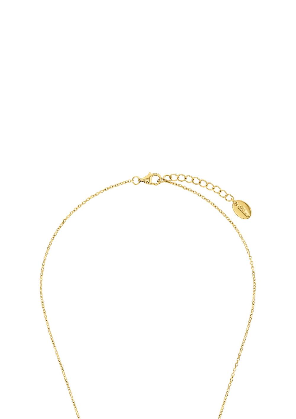 S.Oliver Vergoldete Silber-Halskette Mit Stern-Motiv