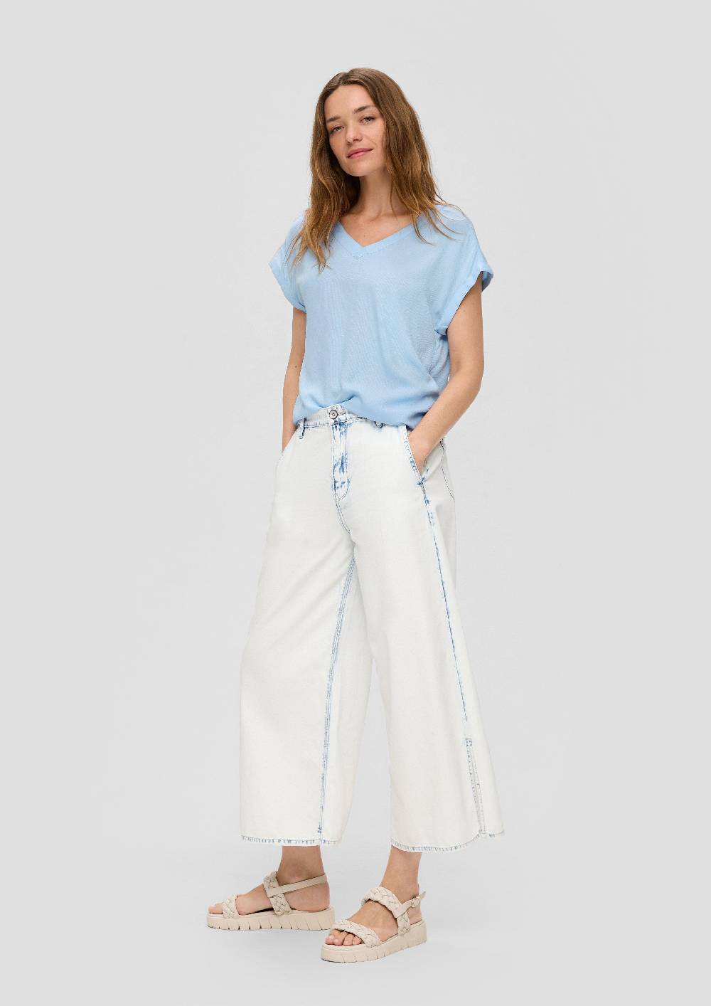 S.Oliver Viskosebluse Im Relaxed Fit Mit Cut-out-Detail