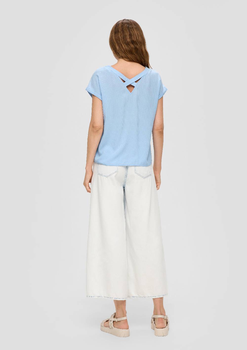 S.Oliver Viskosebluse Im Relaxed Fit Mit Cut-out-Detail