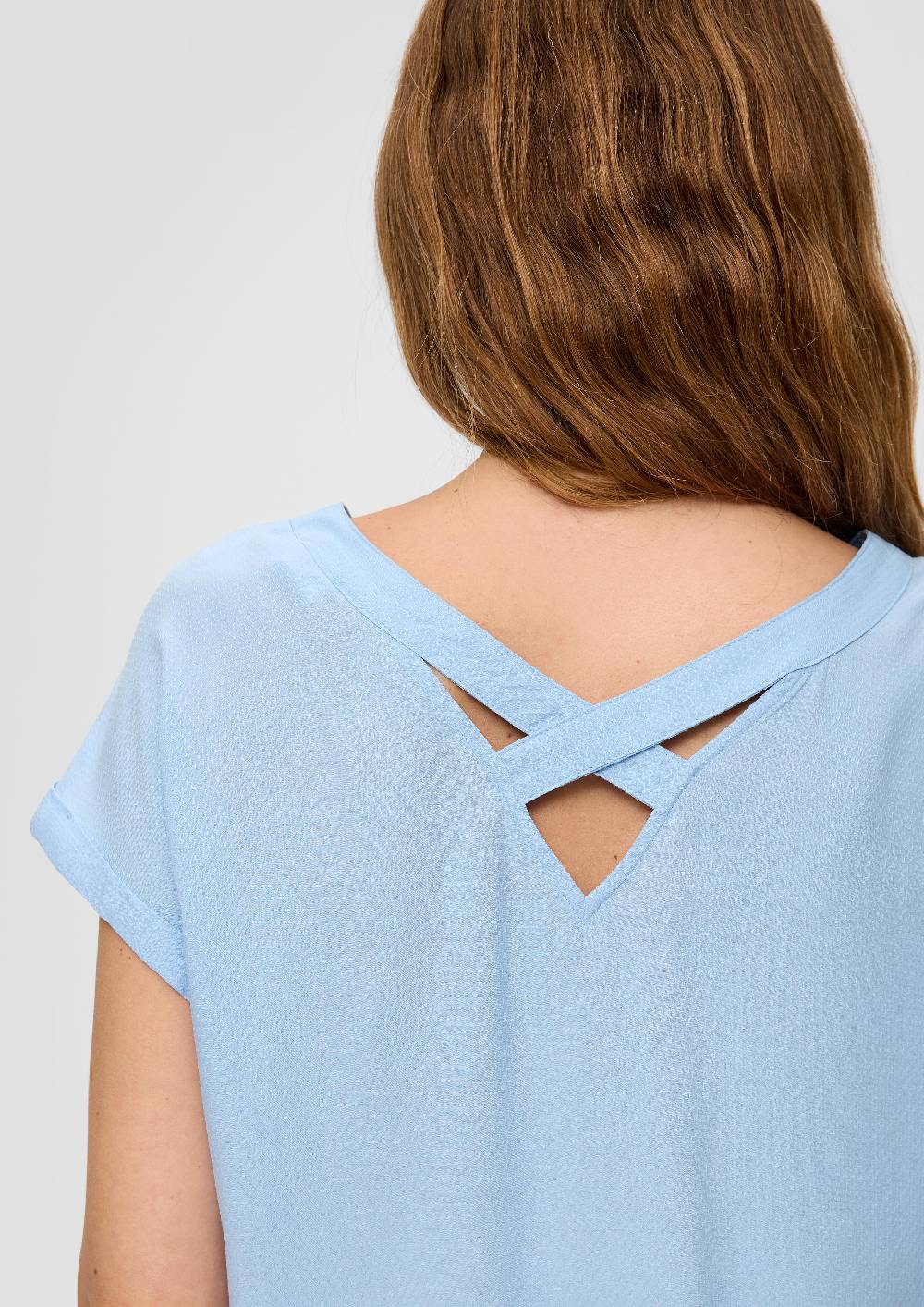S.Oliver Viskosebluse Im Relaxed Fit Mit Cut-out-Detail