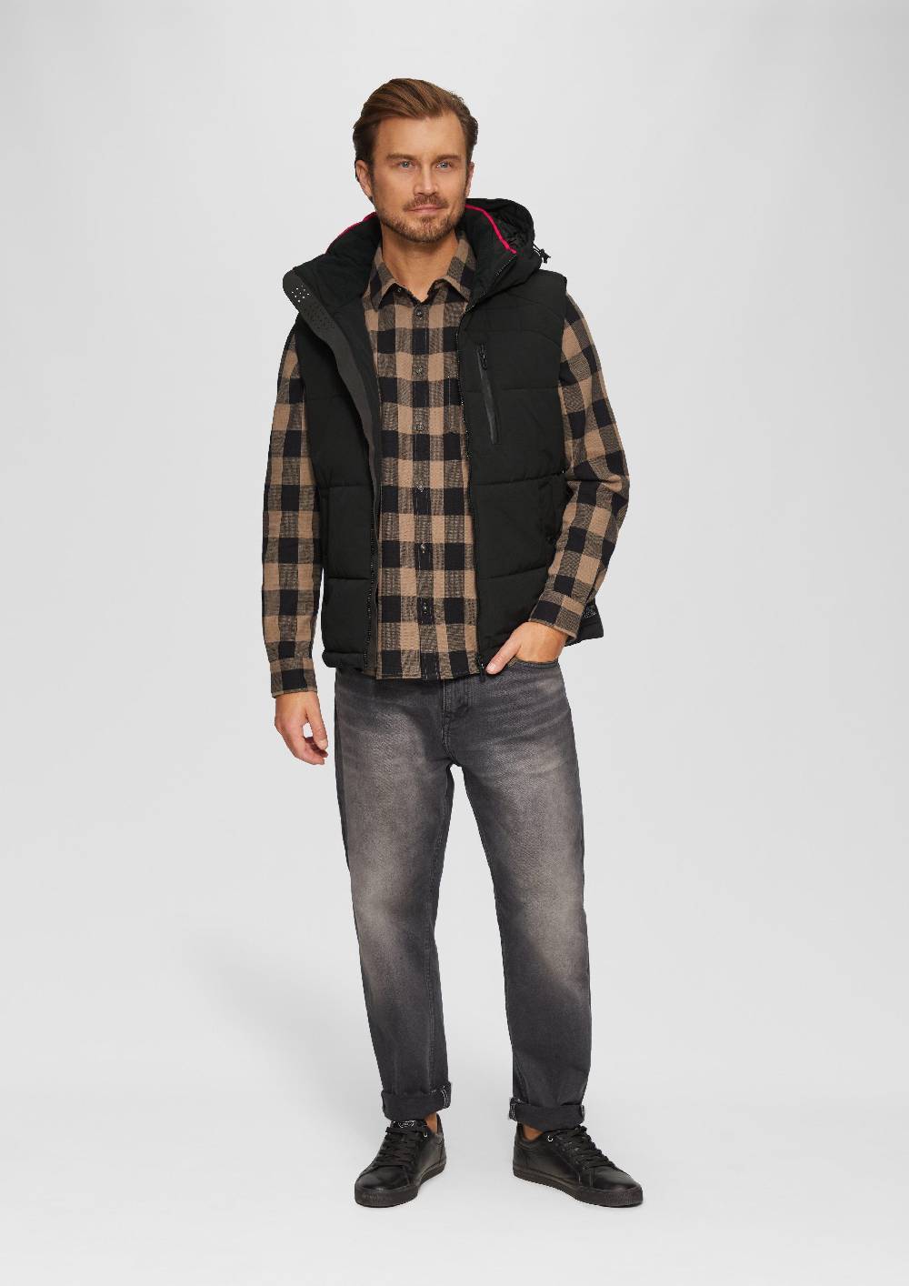 S.Oliver Wärmende Steppweste Mit Abnehmbarer Kapuze