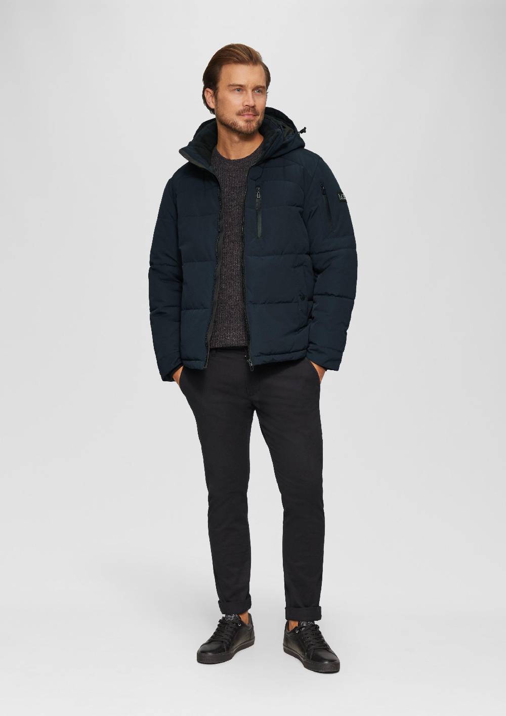 S.Oliver Wasserabweisende Steppjacke Mit Abnehmbarer Kapuze