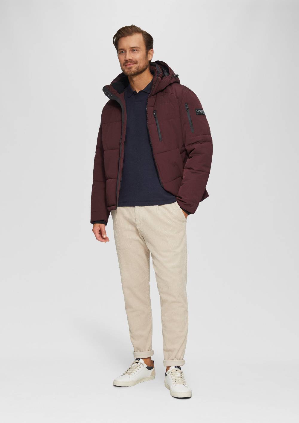 S.Oliver Wasserabweisende Steppjacke Mit Abnehmbarer Kapuze