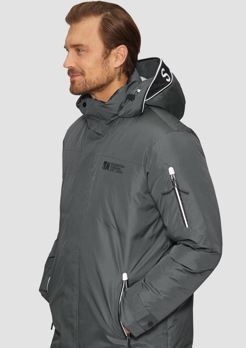 S.Oliver Wasserabweisender Wattierter Parka Mit Kontrast-Details