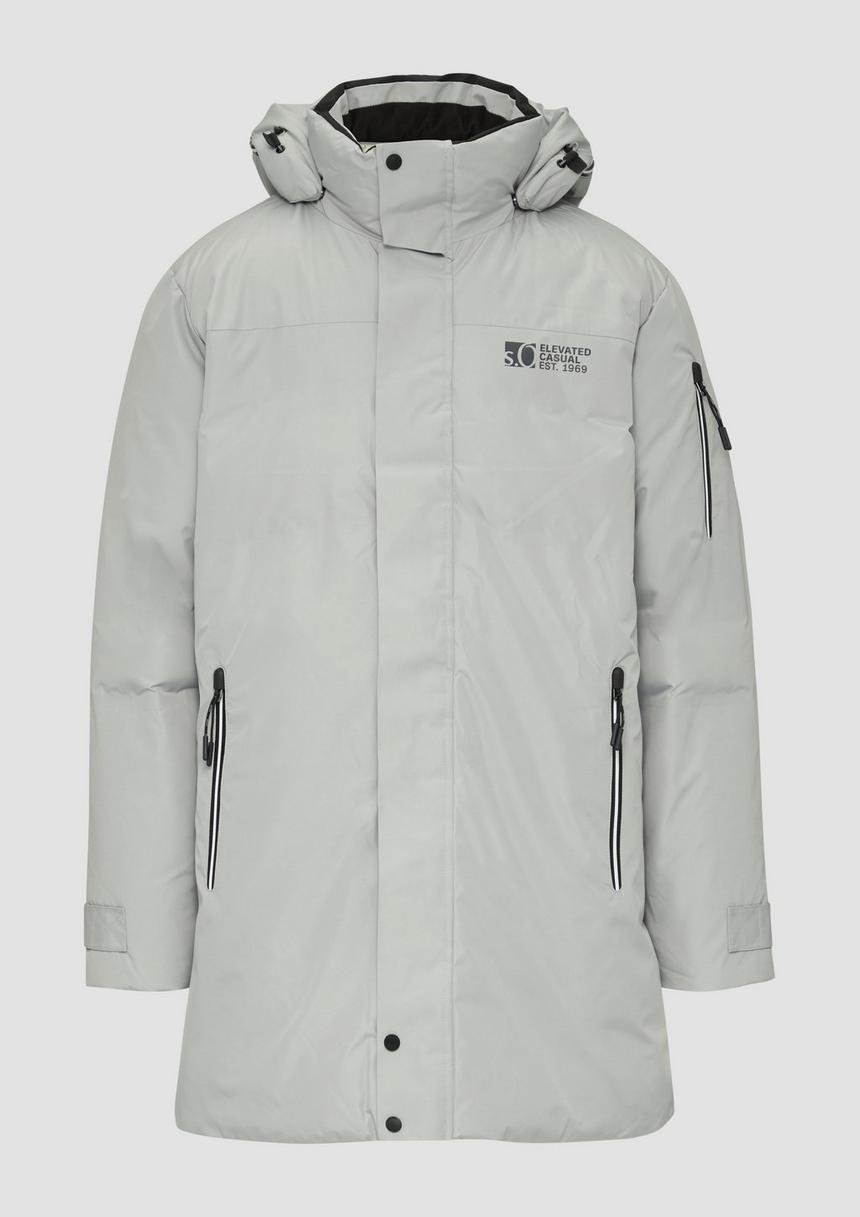 S.Oliver Wasserabweisender Wattierter Parka Mit Kontrast-Details