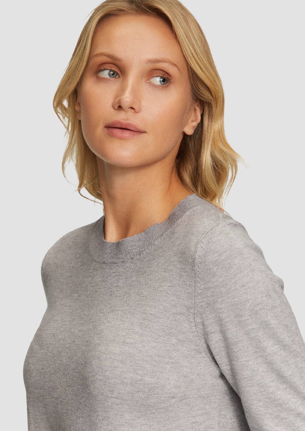 S.Oliver Weicher Pullover Mit Rundhalsausschnitt Aus Viskosemix