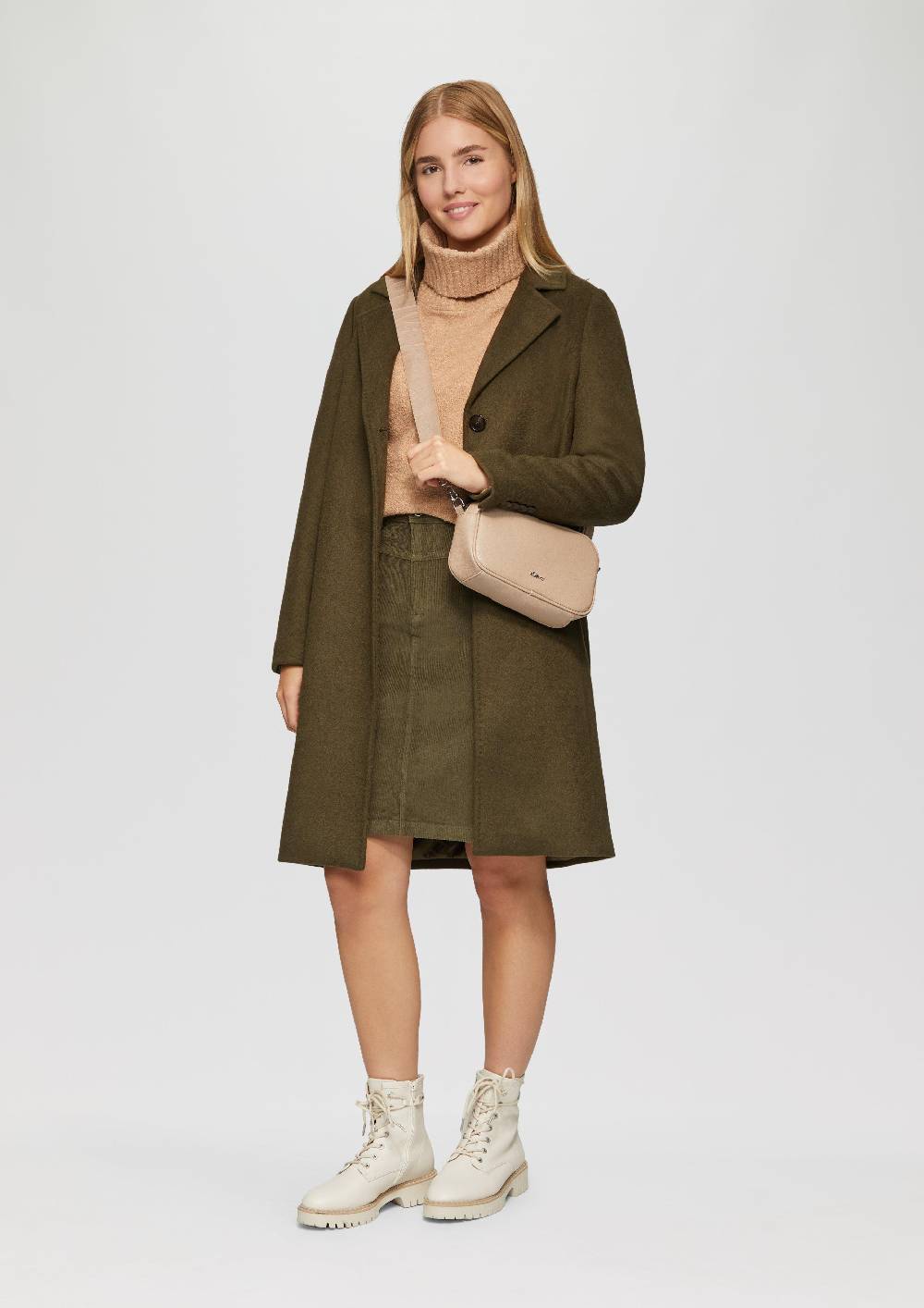 S.Oliver Weicher Rollkragenpullover Aus Baumwoll-Bouclé