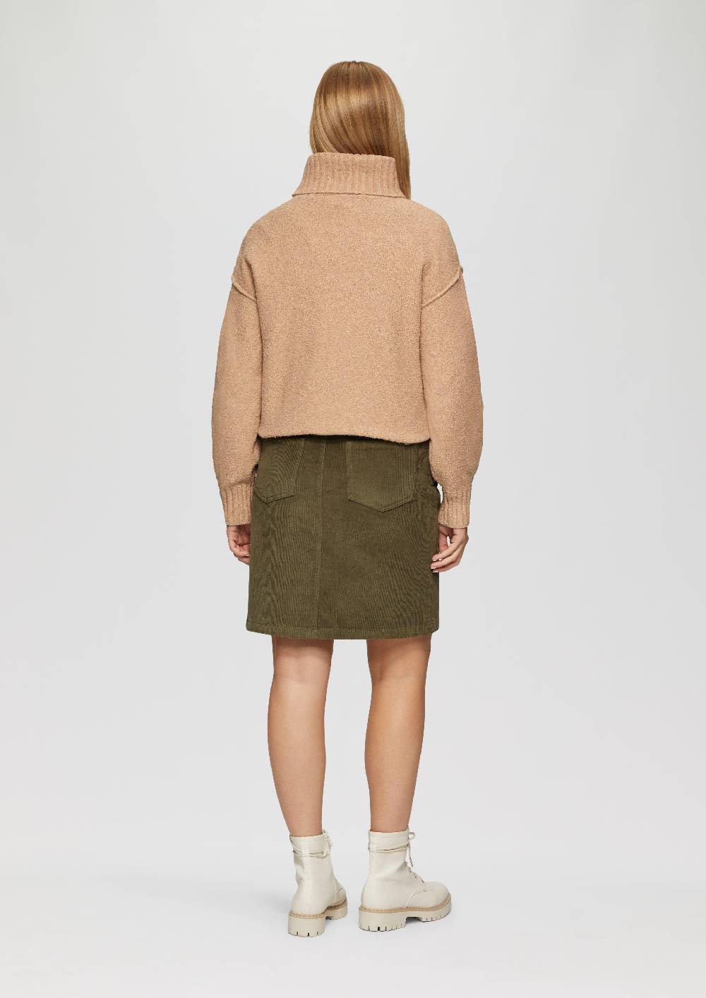 S.Oliver Weicher Rollkragenpullover Aus Baumwoll-Bouclé