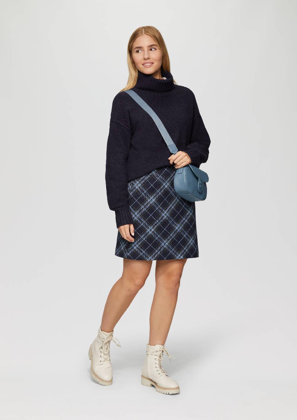 S.Oliver Weicher Rollkragenpullover Aus Baumwoll-Bouclé