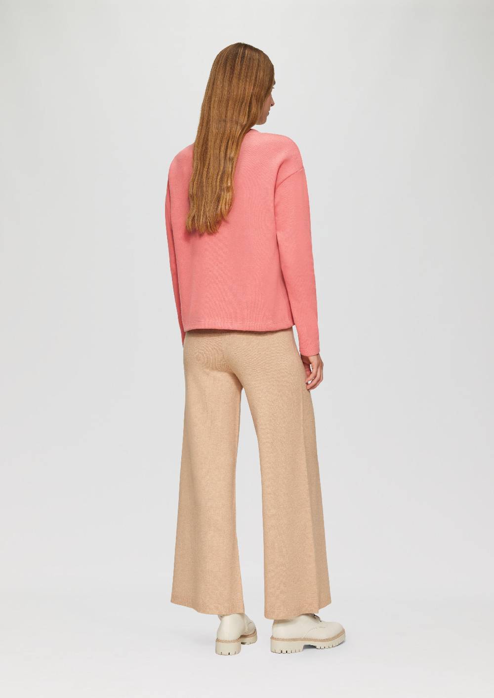 S.Oliver Weiches Sweatshirt Mit Gebrushter Oberfläche