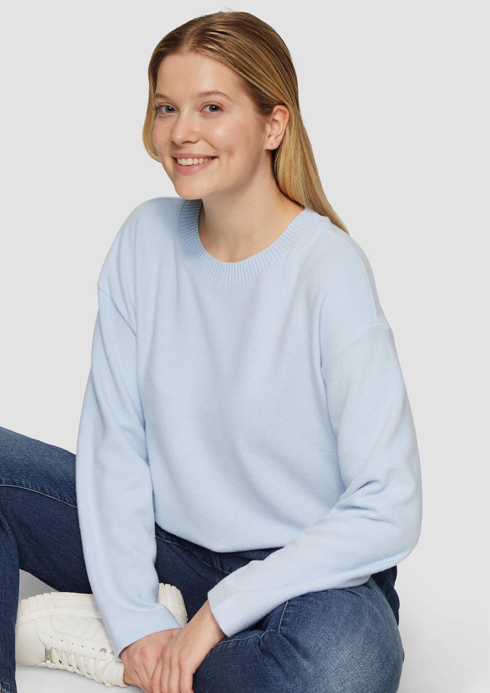 S.Oliver Weiches Sweatshirt Mit überschnittenen Schultern