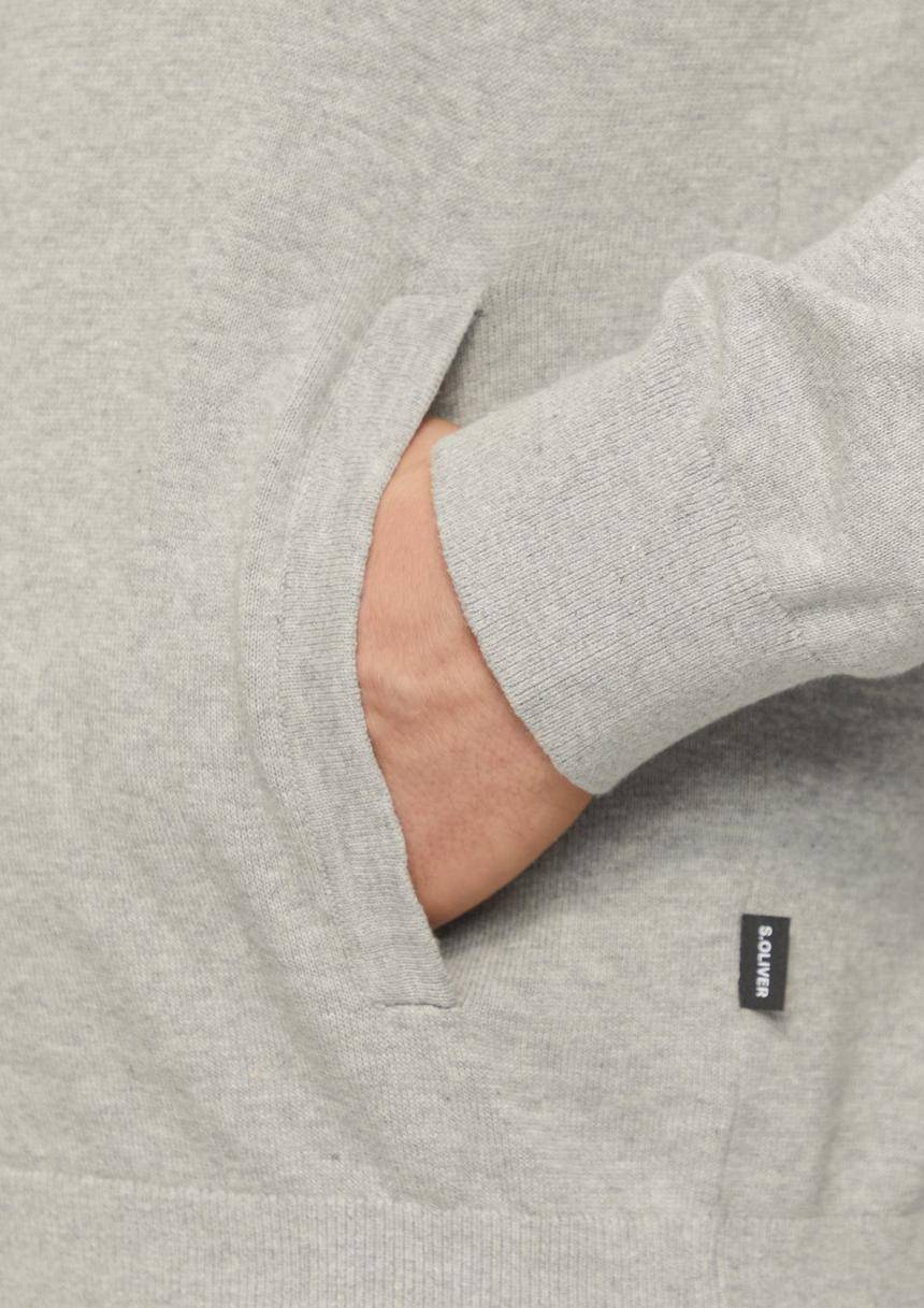 S.Oliver Zip-Jacke Aus Feinem Strick Mit Stehkragen