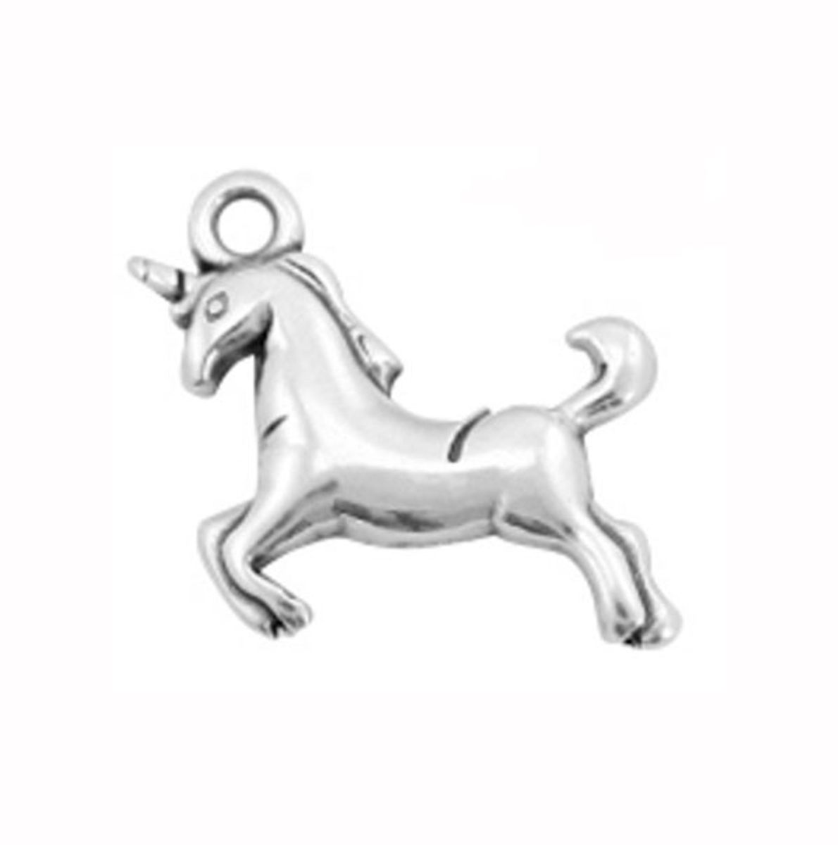 Sadingo Anhänger Einhorn aus Metall, 17 x 16 mm 1 Stück