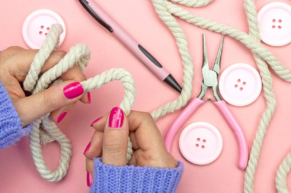 Sadingo Baumwollkordel 8mm Gedreht - 10 Meter 8mm - Off White