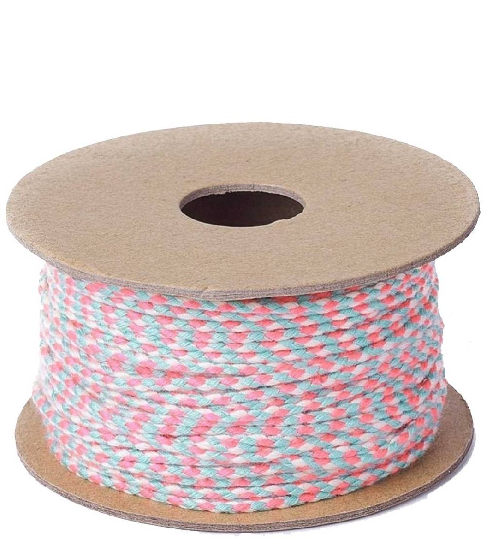 Sadingo Baumwollkordel, geflochten in diversen Farben, 20 m