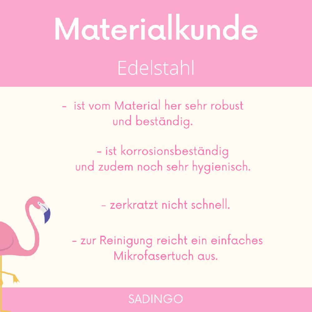 Sadingo Buchstabenperlen Edelstahl 2 Stück 10mm, Buchstabe Wählbar