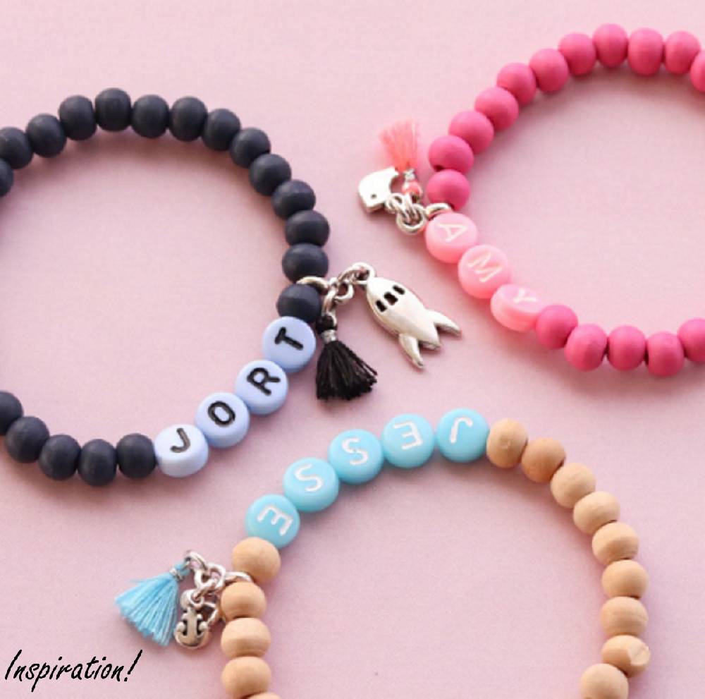 Sadingo Buchstabenperlen Rund Acryl 700 Stück - Ø 7 Mm