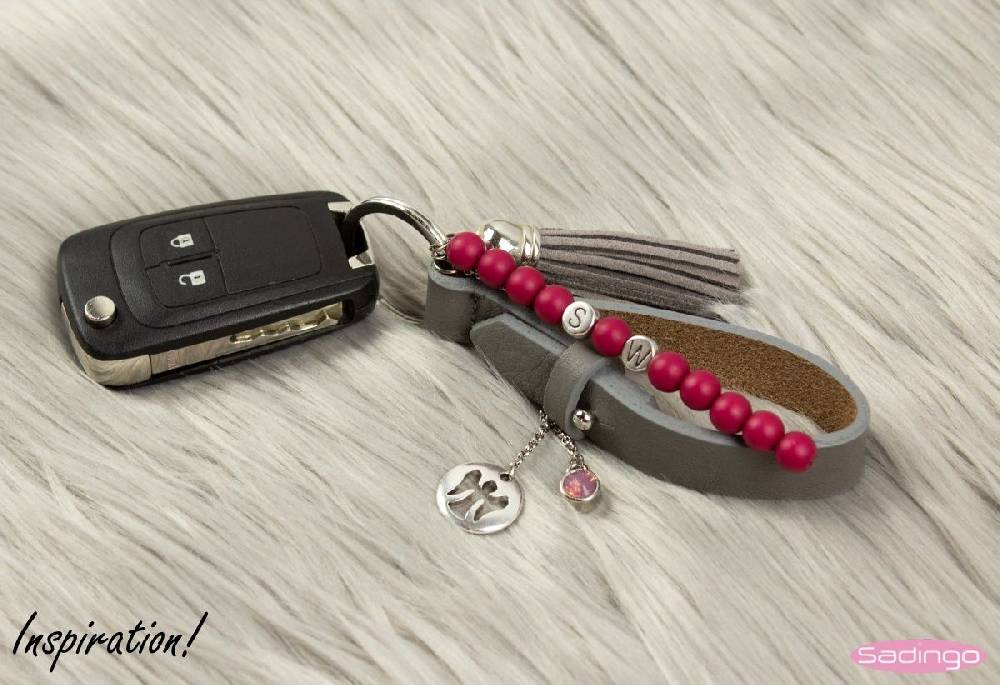 Sadingo Buchstabenperlen Silber, DQ Metall, 7 Mm Rund