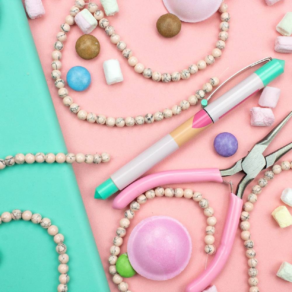 Sadingo Edelsteinperlen, Natursteinperlen Jade Hellrosa, 6 Mm