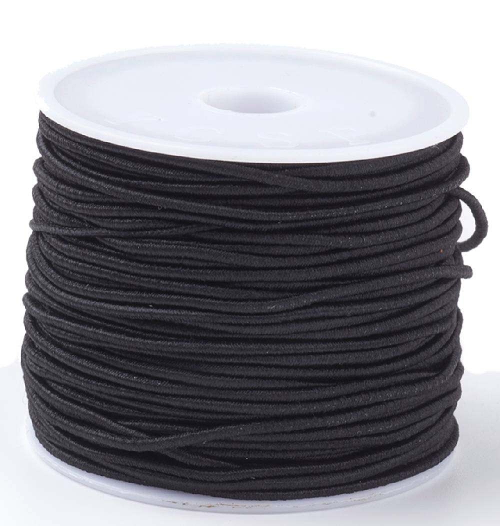 Sadingo Elastikband schwarz oder weiß | 20 Meter, 0,8mm