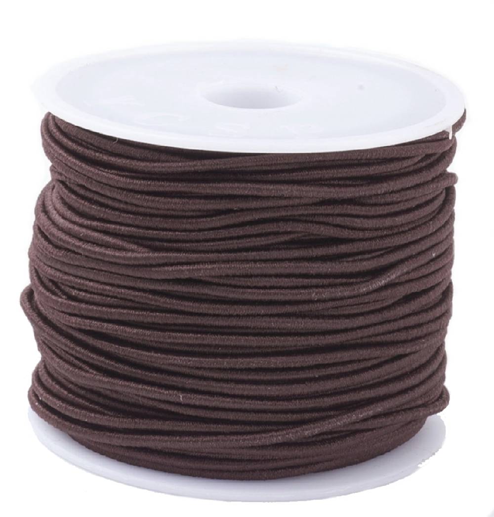 Sadingo Elastischer Faden braun, 1 Rolle 10 Meter, 1.5mm Stärke