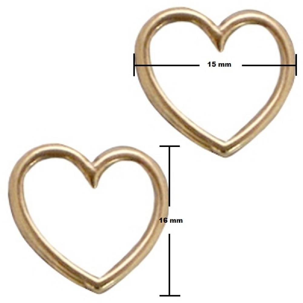 Sadingo Herz Schmuckverbinder In Wählbarer Farbe, 10 Stück