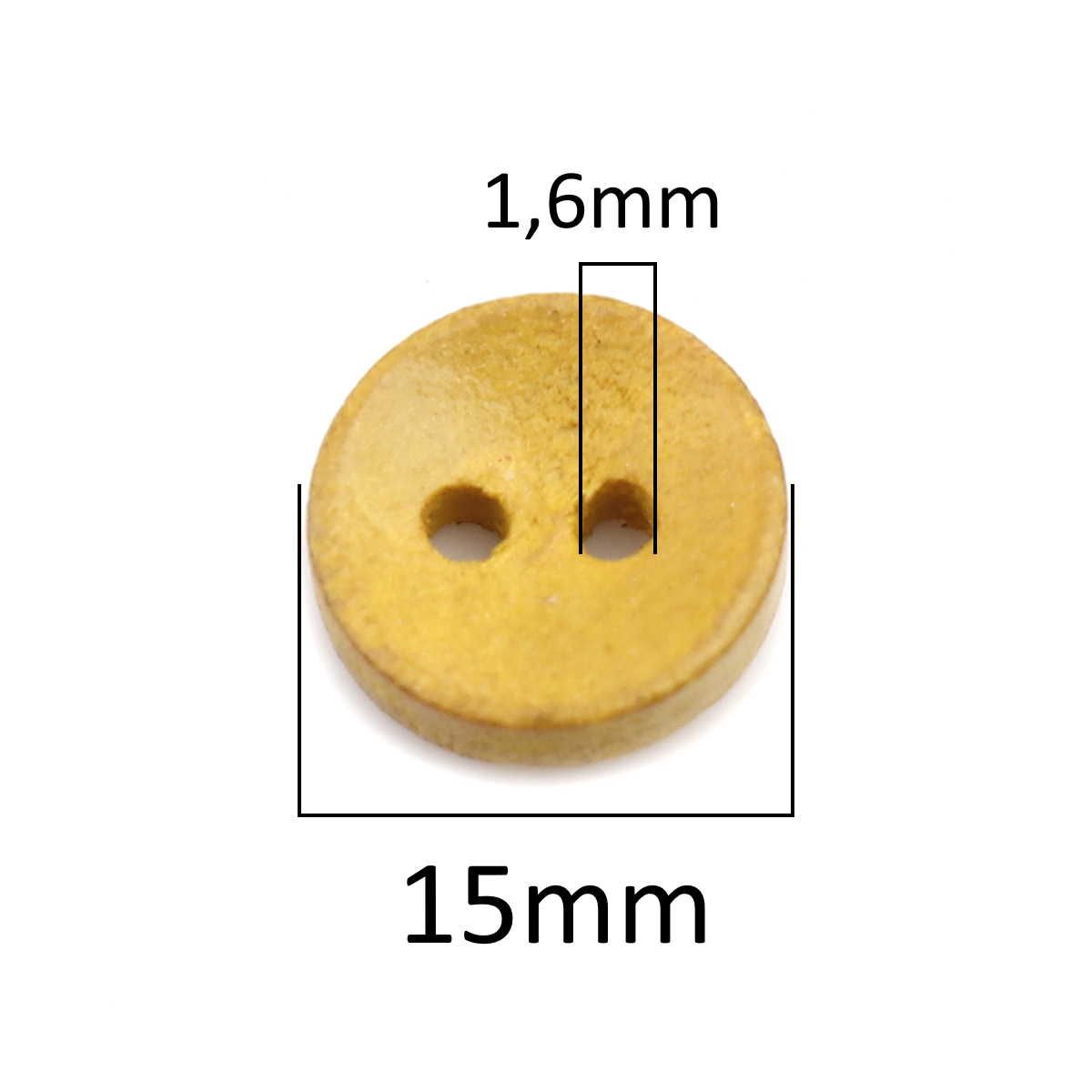 Sadingo Holzknöpfe Bunt 50 Stück, Knopf Set, Bastelbedarf