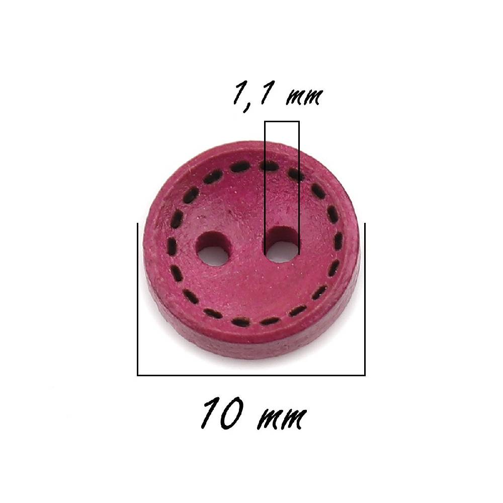 Sadingo Holzknöpfe Bunt 50 Stück, Knopf Set Mix Bunt