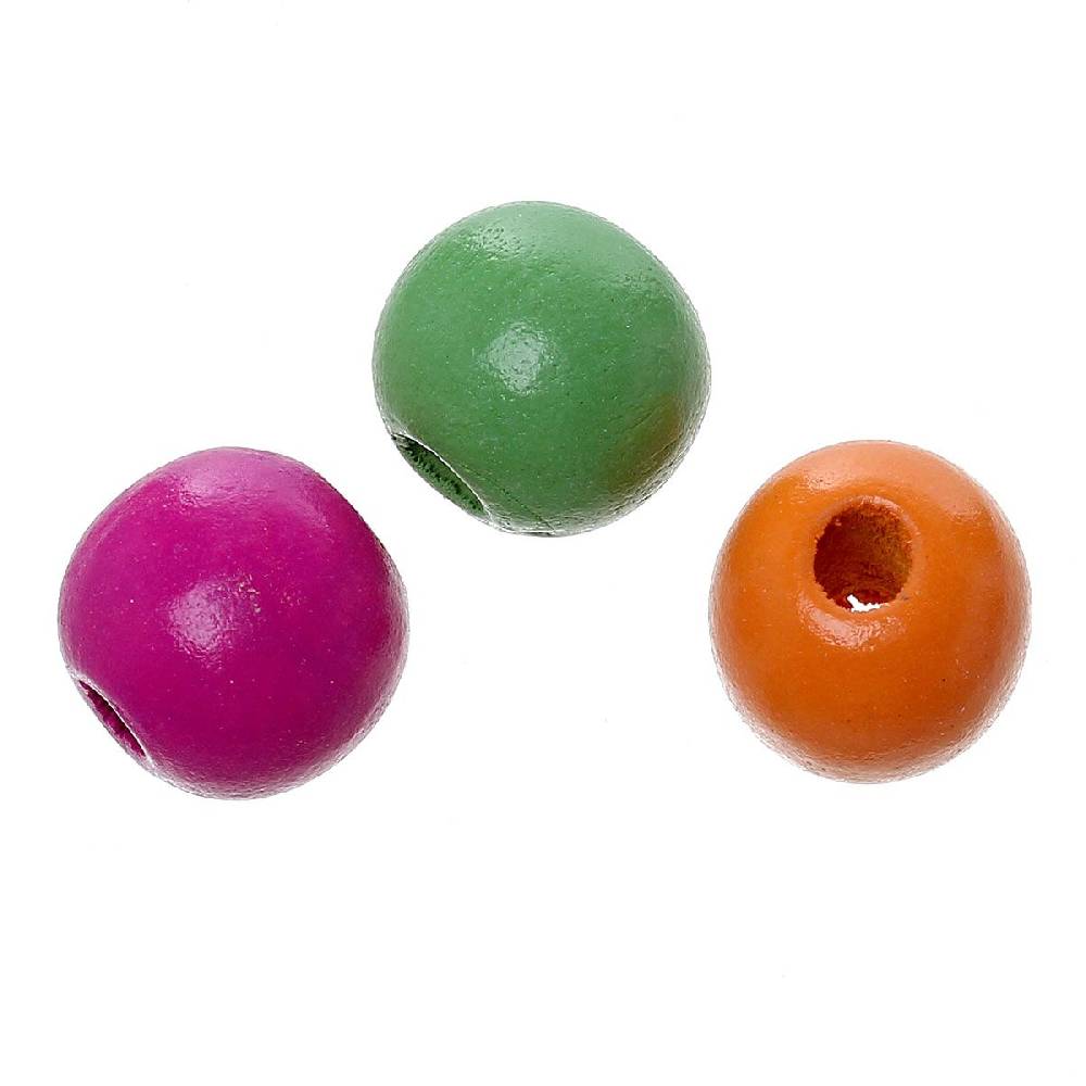 Sadingo Holzperlen Bunt In Unterschiedlicher Größe Und Anzahl