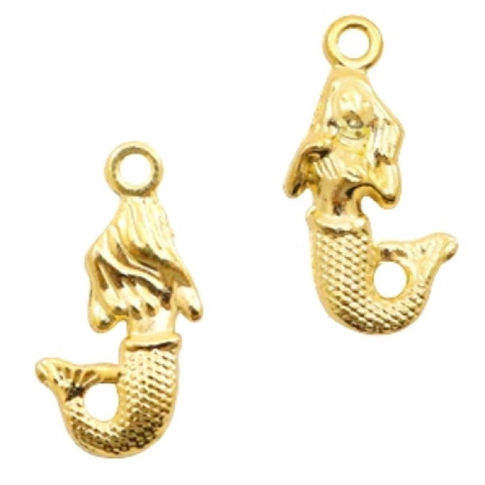 Sadingo Metallanhänger Meerjungfrau, 20 Stk. Farbe wählbar