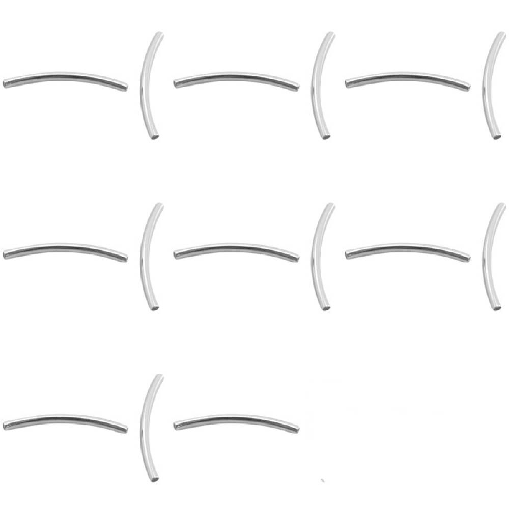 Sadingo Metallperlen | Metallröhrchen 15 Stück, 35x2,5mm