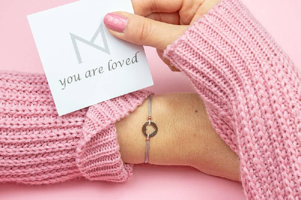 Sadingo Milosa Herz Armband Sterling Silber Rosevergoldet