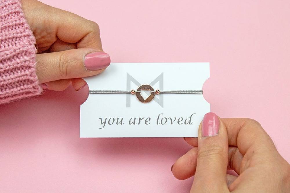 Sadingo Milosa Herz Armband Sterling Silber Rosevergoldet